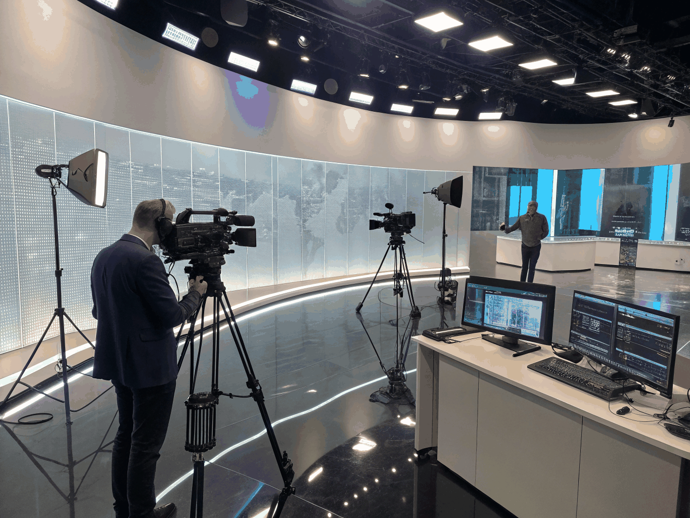 Estudio de televisión de la Escuela de Periodismo