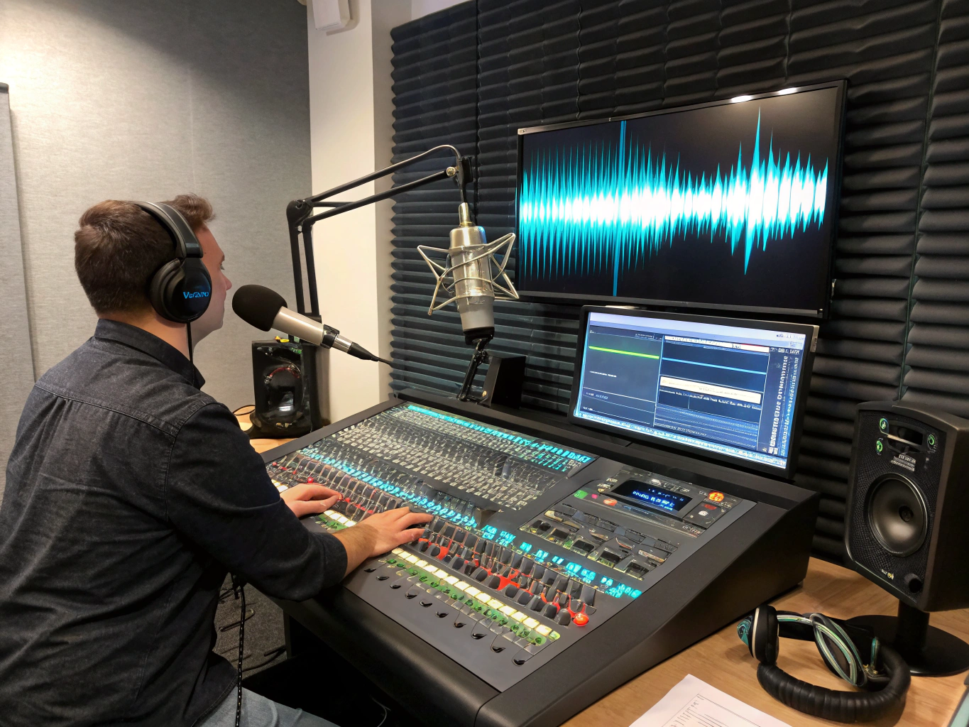 Cabina de radio universitaria PUCV
